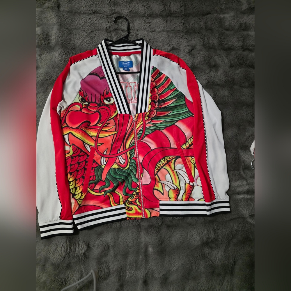 Adidas Originals Rita Ora Dragon Print 3 Piece Set Size Small - Picture 2 of 16